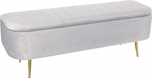 Сундук-пуф Christian светло-серый 120х38х42 см 