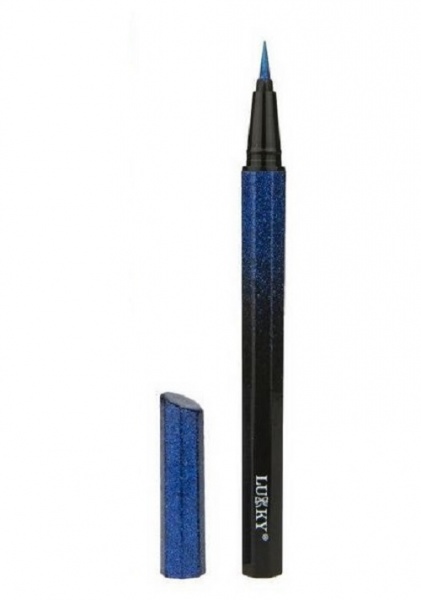 Підводка Lukky для контуру очей і тату з блискітками 2 в 1 синя T18952