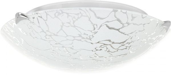 Світильник настінно-стельовий УТ Сяйво НПБ Мармур 1x60 Вт E27 срібний 2502 