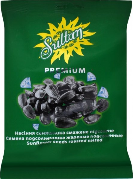 Семена подсолнечника ТМ Sultan Премиум жареные подсоленное 120 гр 4820134850717