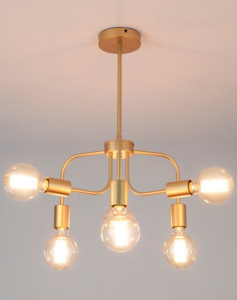 Люстра підвісна Strotskis Avion 6x40 Вт E27 золото 70058/6 