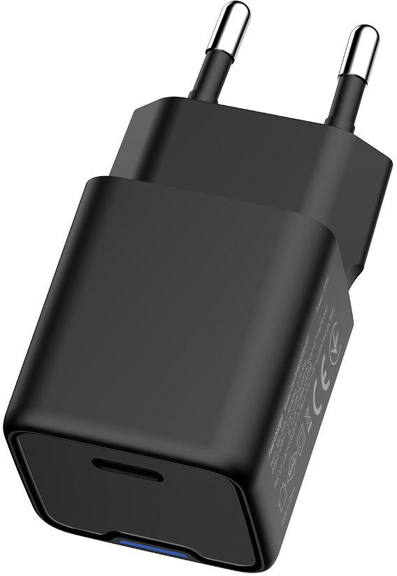 Сетевое зарядное устройство ColorWay GaN Mini 25W PD USB-C black