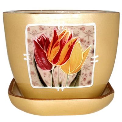 Горшок цветочный Керамол Румын Чикаго №1 3.6 л