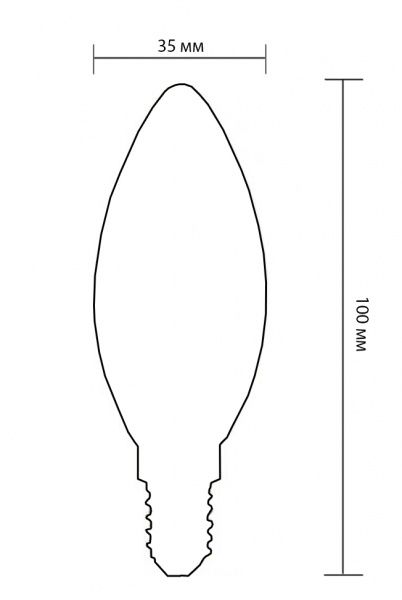 Лампа светодиодная Philips Classic 4 Вт B35 прозрачная E14 220 В 3000 К 