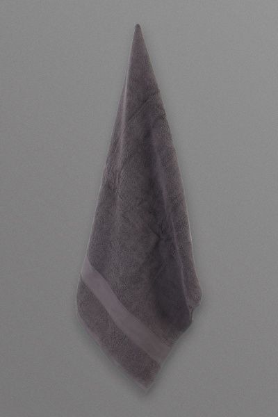 Рушник махровий з бордюром 70x140 см сірий La Nuit 