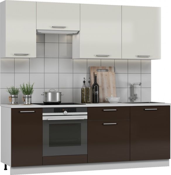 Кухня Грейд-Плюс Шоколад ЛДСП 2,2 м 