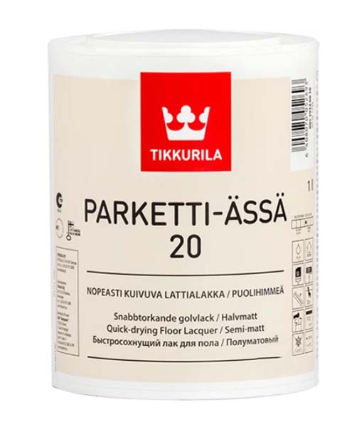 Лак Parketti-Assa 20 TIKKURILA напівмат 1 л