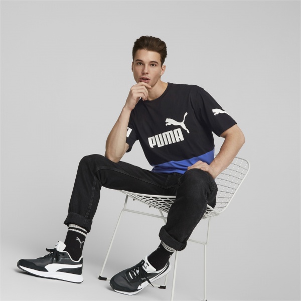 Футболка Puma POWER COLORBLOCK TEE 67332192 р.M синий
