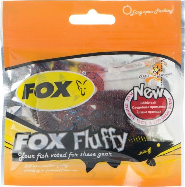 Твистер FOX Fluffy 55 мм 8 шт. #008