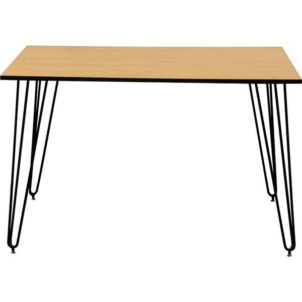 Стол обеденный Nowy Styl Aller black (18) 1200x800x750 мм дуб каменный 