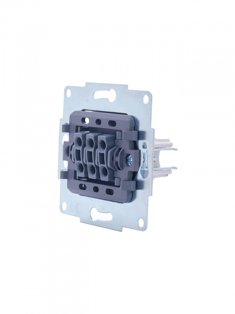 Выключатель трехклавишный Lezard Vesna белый 742-0288-109