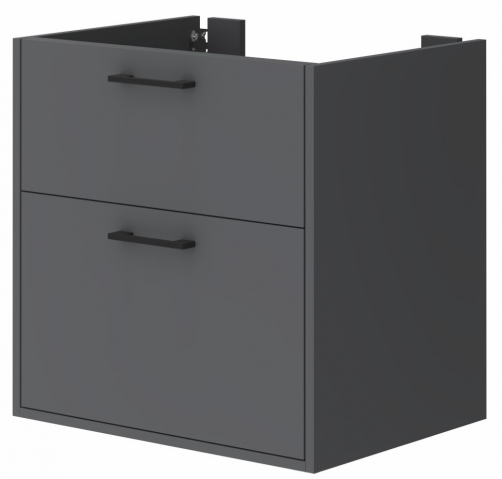 Тумба ЮВЕНТА Afina 60 см антрацит під стільницю або умивальник Piedra 60