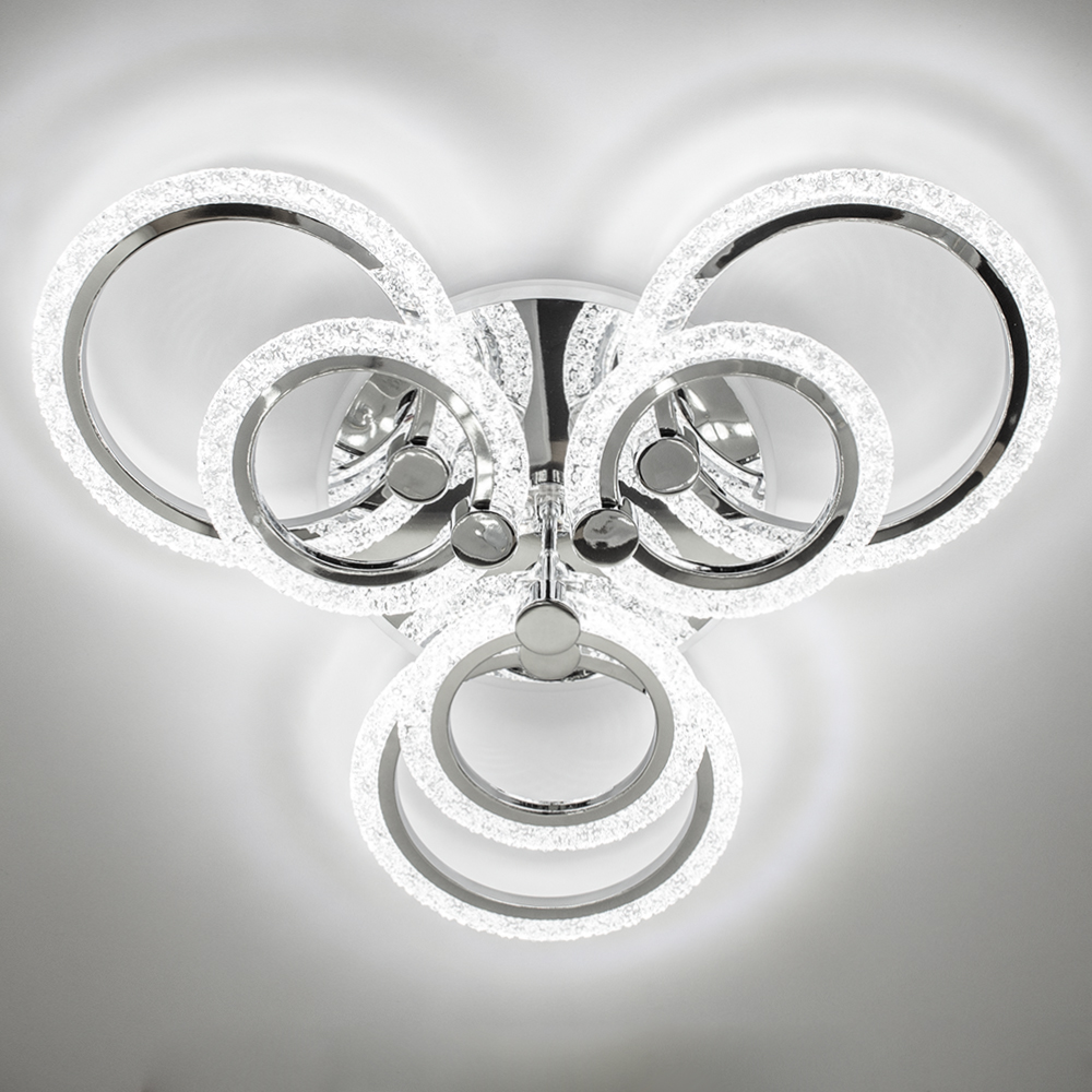 Люстра светодиодная Luminaria Lily 7x90 Вт LED-модуль хром LILY RGB 90W 7R CHROME/ICE