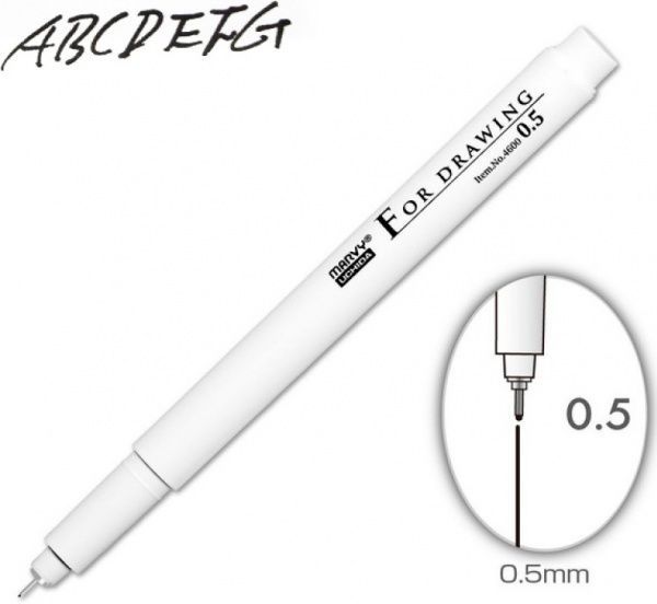 Мультилайнер Marvy 4600-S 0,5 мм 