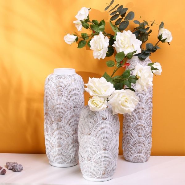 Ваза Лайт 15.5х15.5х75 см біла