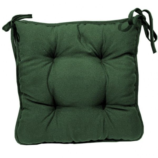 Подушка на стул rainbow темно-зеленая