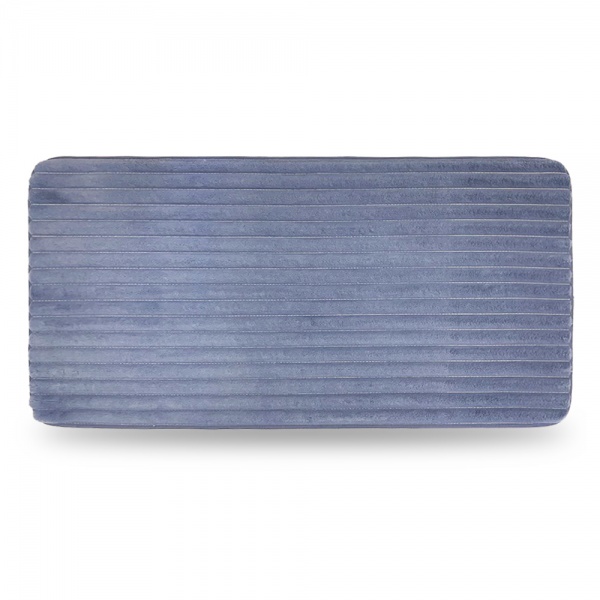 Коврик для ванной комнаты Dariana Эко-мех Страйп 60х120 см маренго