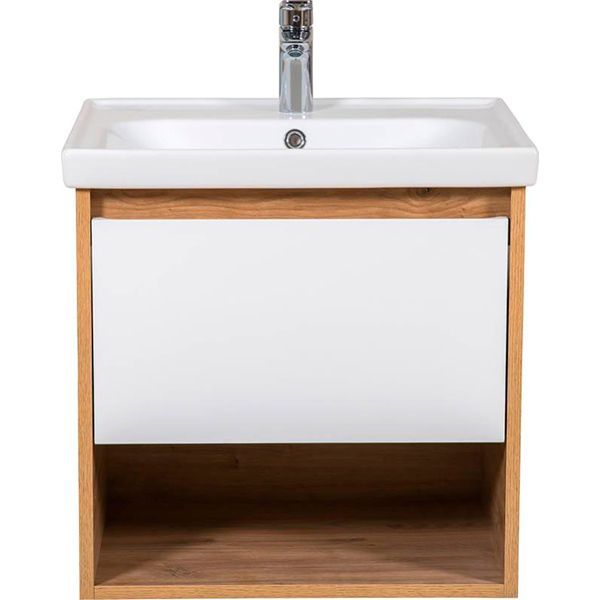 Тумба подвесная ScandiSPA Edda севилья с умывальником Frame 60 см