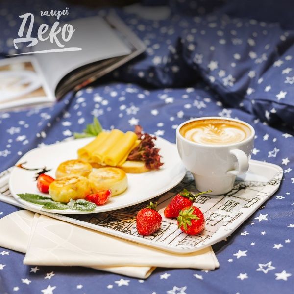 Таця Hapiness Town 35,5х25,5х2,5 см Flamberg Smart Kitchen