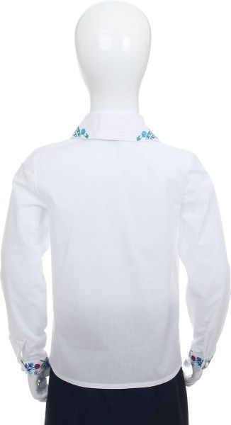 Вышиванка детская Эдельвика р.134 голубой 107-19/09 