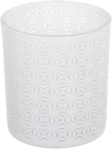 Подсвечник cтеклянный 7x7x8 см