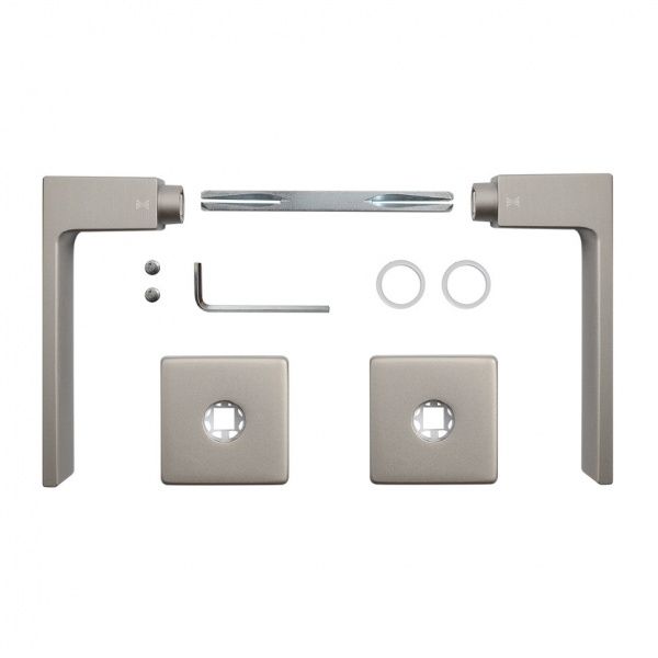 Ручка на розетке Fimet Kubo 1317-211B F54 R сатин никель