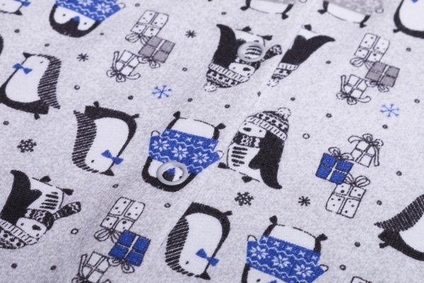 Боди детское для мальчика Baby Veres Penguins р.56 голубой 