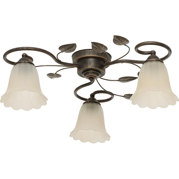 Люстра потолочная Геотон НПБ 02-3х60-218 Ф343 3x60 Вт E27 старая бронза 47284 