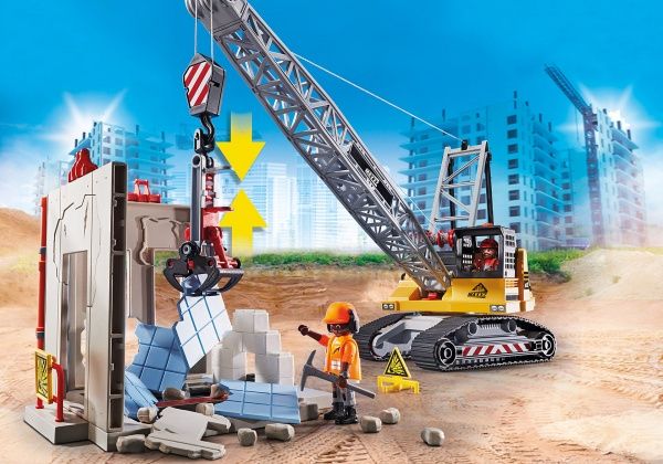 Конструктор Playmobil Кабельный экскаватор со строительной секцией 70442