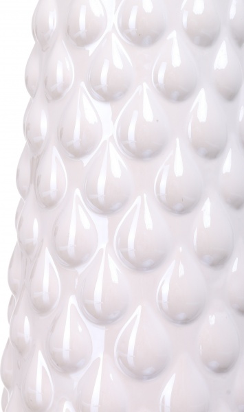 Ваза керамическая белая Fest Drop 16x16x32,1 см