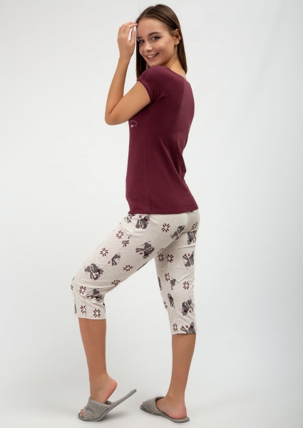 Пижама женская Roksana 1035/16049 р. 2XL баклажановый 