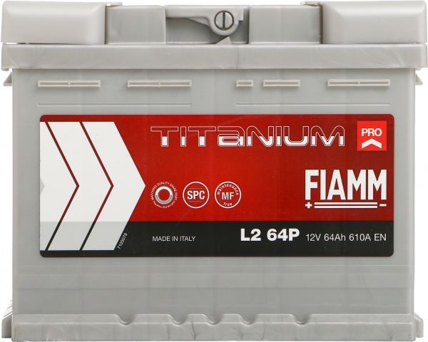 Акумулятор автомобільний FIAMM Titanium Pro L2 64P 64А 12 B «+» праворуч