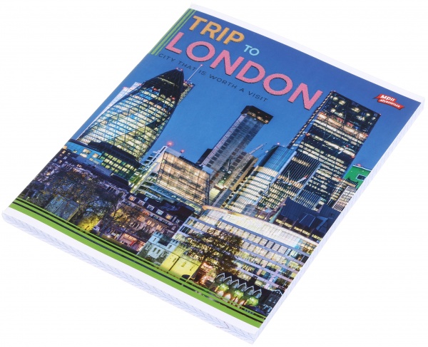 Зошит шкільний з глітером 96 аркушів у клітинку в асортименті Мрії збуваються