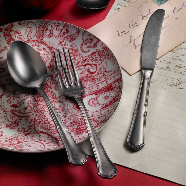 Набір столових приборів 30 предметів Settecento Stone Pinti Inox