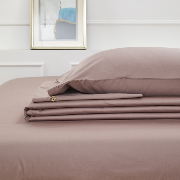 Комплект постельного белья Solid 2 однотонный бежевый La Nuit 