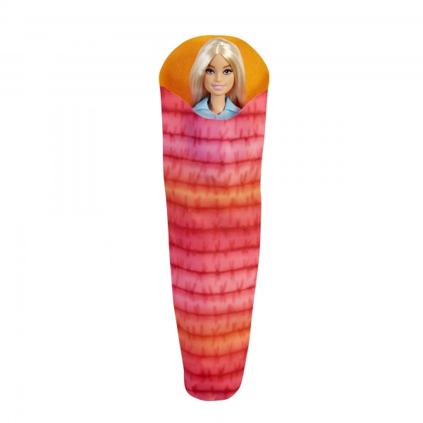 Игровой набор Barbie кемпинг на природе с красным спальным мешком