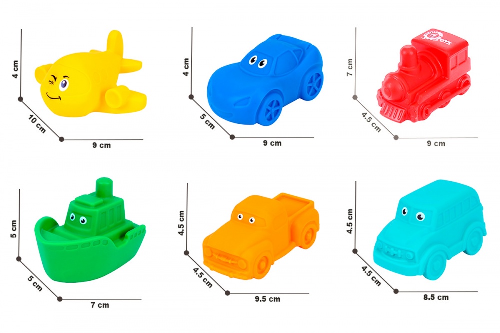 Ігровий набір для ванної ТехноК Транспорт 8980