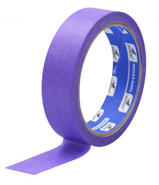 Стрічка малярна Mustang Delicate Line рисова фіолетова 38 мм x 38 м