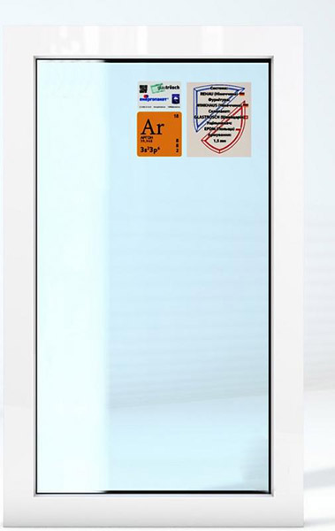 Окно глухое REHAU ECOSOL-DESIGN 60 600x1000 мм