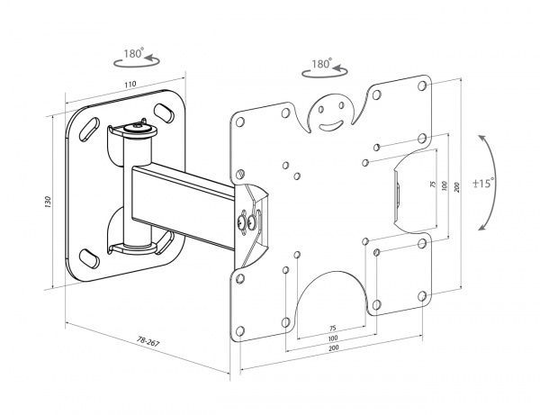 Крепление для телевизора KSL WM226T 19