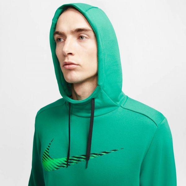 Джемпер Nike M NK DRY HOODIE PO SWOOSH CJ4268-370 р. L зелений