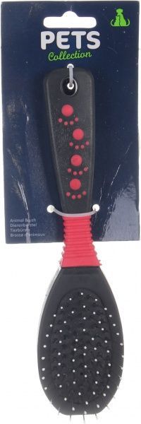 Расческа-щетка для животных двусторонняя 20x5 см в ассортименте