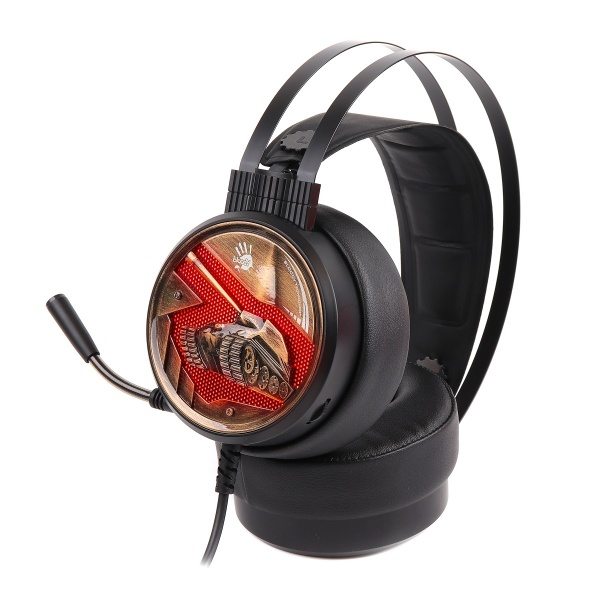 Наушники A4Tech (G650S Bloody) оранжевая подсветка, USB 