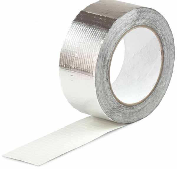 Стрічка клейка алюмінієва армована ALENOR 18 мкм х 50 мм x 10 м Normaizol