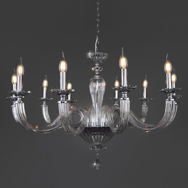 Люстра підвісна Strotskis Olenna 10x60 Вт E14 хром 318/10 