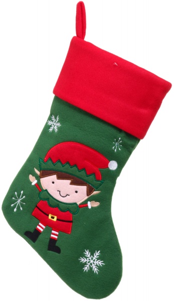 Декорация новогодняя La Nuit сапожок Мальчик Эльф 43х25 см CT1902/boy 