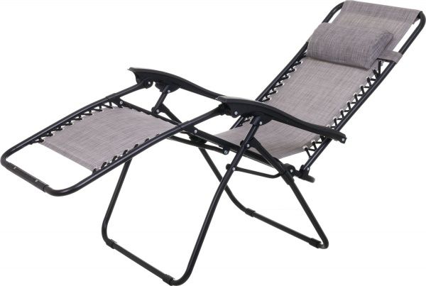 Шезлонг UP! (Underprice) раскладной HYC-201 серый 64x177 см 