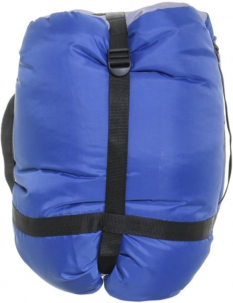 Спальный мешок с капюшоном серо-синий