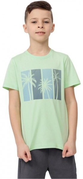 Футболка 4F HJL22-JTSM015-72S р.152 салатовый