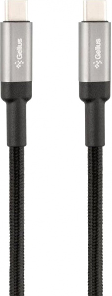 Кабель Gelius G-Power GP-UC108 Type-C to Type-C 100 W 2 м чорний (GP-UC108) 